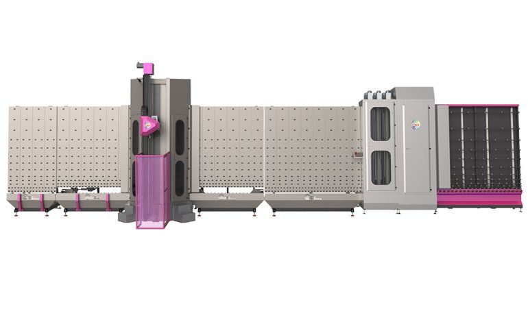 Máquina CNC para arrizar vidrios verticales DZH