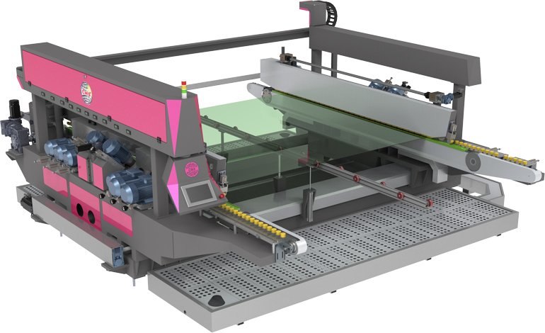 Máquina de cortar vidrio con doble borde - DE